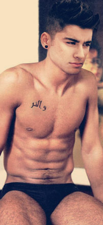 Zayn Malik Shirtless
